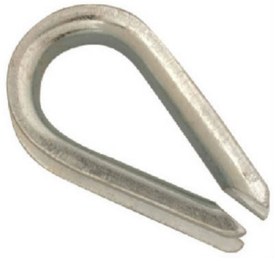 Campbell® T7670609 Wire Rope Thimble, 1/8'', Electro-Galvanized