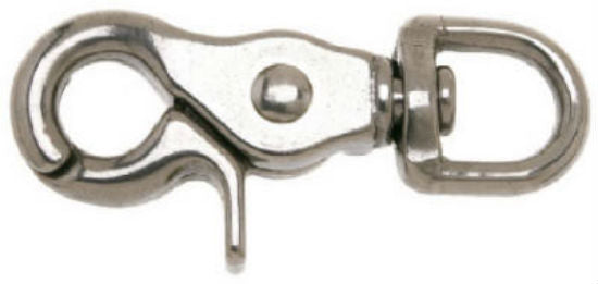 Campbell® T7631704 Round Eye Trigger Snap, 1/2", Stainless Steel, #5013S