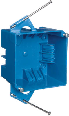 Carlon Square New Work Box With Captive Nails, 4"