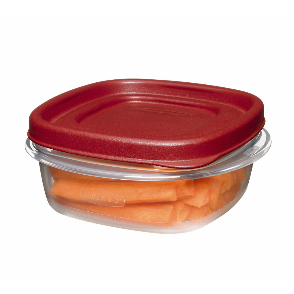 Rubbermaid Easy Find Lids Food Storage Containers, 1.25 Cup, Racer Red,  4-Piece Set