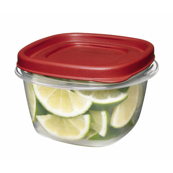 Rubbermaid® 1777085 Easy Find Lids™ Food Storage Container, Racer Red, 2 Cup