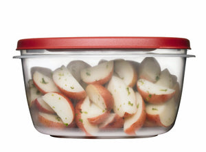 Rubbermaid® 2210151 Food Storage Container with Easy-Find Lid, Racer Red, 14 Cup