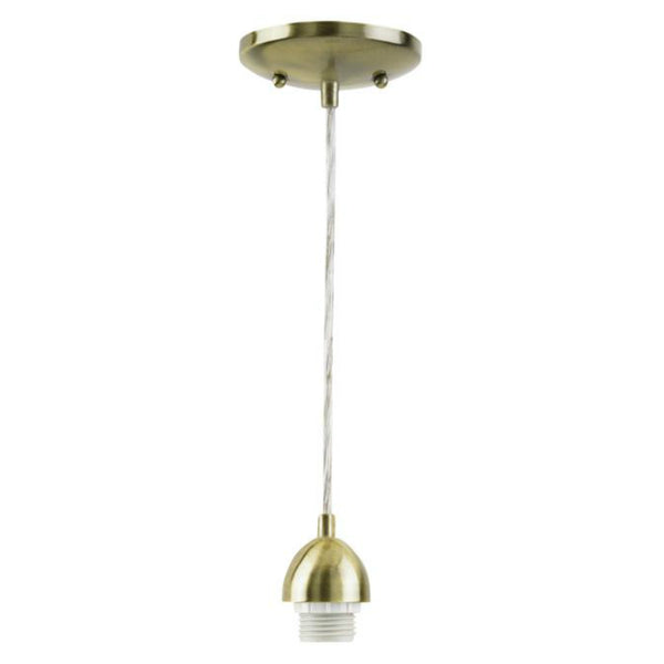 Westinghouse 70287 Decorative One-Light Mini Pendant Kit, Antique Brass