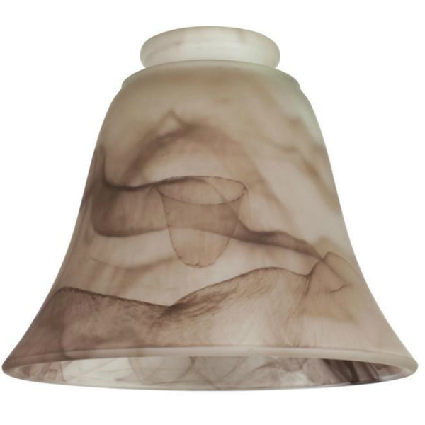 Westinghouse 81167 Ceiling Fan/Light Fixture Replacement Glass Shade, Brown Swirl