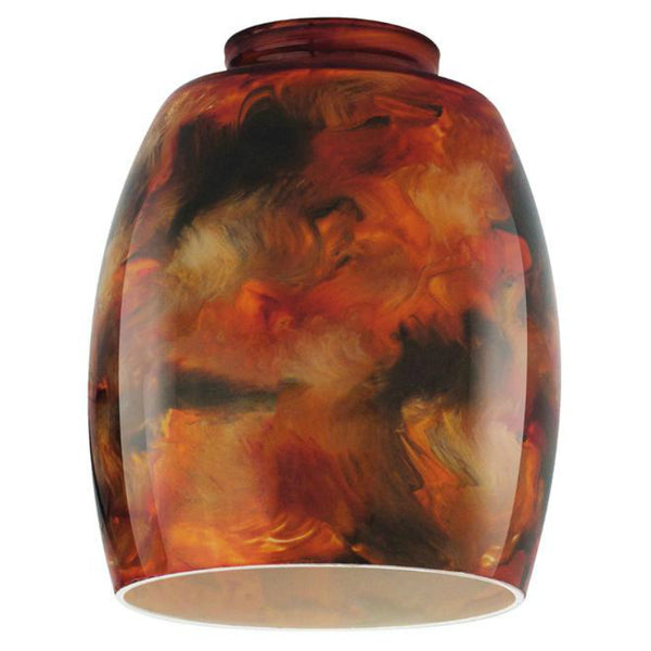 Westinghouse 81311 Handblown Fire Pit Glass Shade, 2-1/4" Fitter