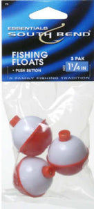 South Bend® F5 Traditional Foam Float Bobber, 1-1/4", Red & White, 3 Pack