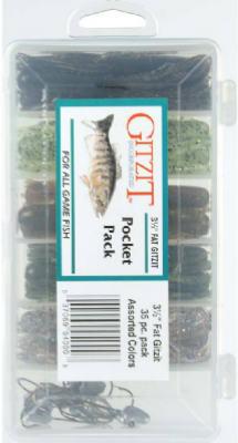 Gitzit 94000 Fat Fishing Lure Kit, 3.5 Oz, 35 Pack