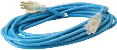 Master Electrician 02367-06ME Extension Cord, 25', 16/3, Blue