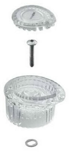 Moen 100710 OEM Replacement Posi-Temp Bath & Bath/Shower Handle, Clear