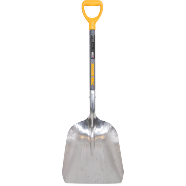 True Temper® 1670900 Aluminum Scoop with D-Grip on Hardwood Handle, #10