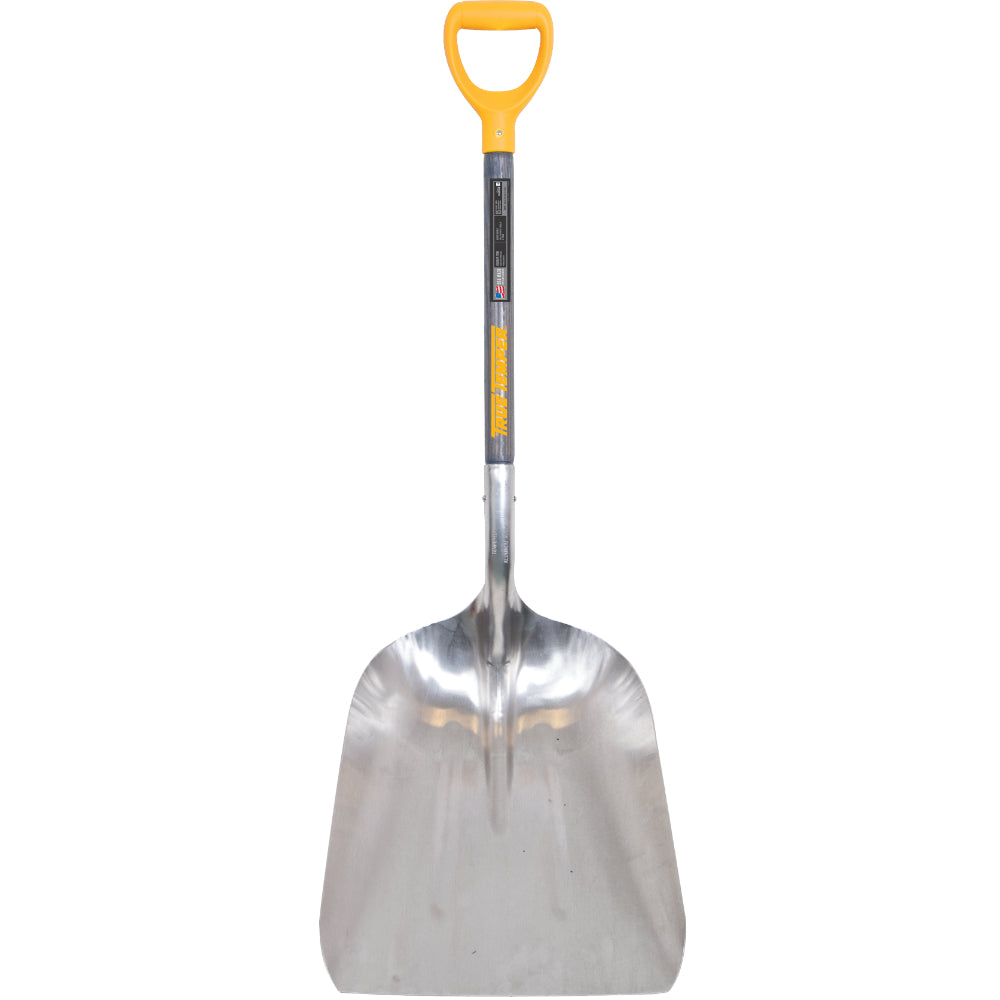 True Temper® 1681400 Aluminum Grain Scoop with D-Grip on Hardwood Handle, #14