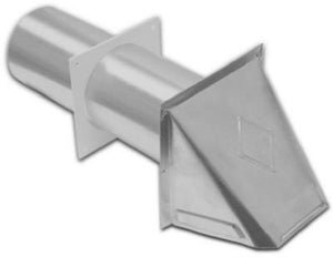Lambro 344S Aluminum Preferred Dryer Hood Vent, 4"