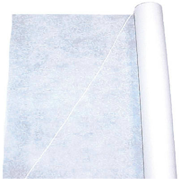 Table-Mate FL50-FP Textured Fabric Aisle Runner, 50', Floral