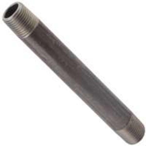 Worldwide Sourcing 2X10 Pipe Nipple, 2" X 10", Black