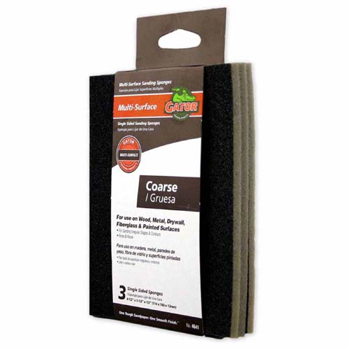 Gator 4641 Flexible Premium Sanding Pad, 60 Grit, 4.5" x 5.5"