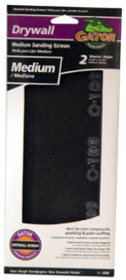 Gator 4008 Precut Drywall Sanding Screen, 100 Grit, 4-1/4" x 11-1/4"