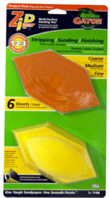 Gator 7186 Zip Sander Multi-Surface Sanding Tool Kit, 3" x 6" x 3"