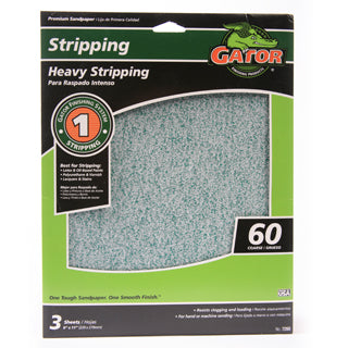 Gator 7260 Premium Sanding Sheet, 60 Grit, 9" x 11"