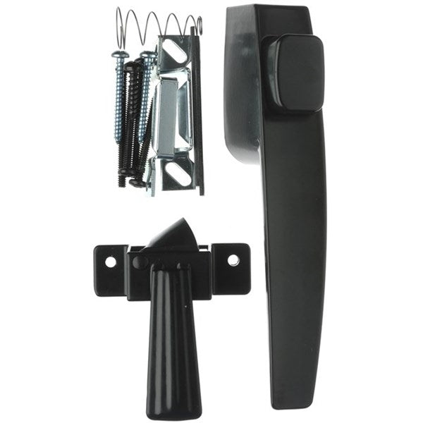 Wright Products® VF333BL Free-Hanging Push Button Latch, Black Finish
