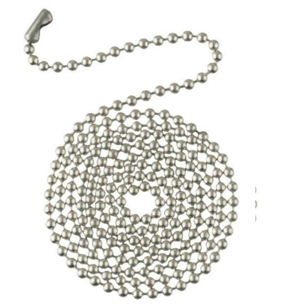 Westinghouse 77238 Brushed Pewter Beaded Chain with Connector, 3'