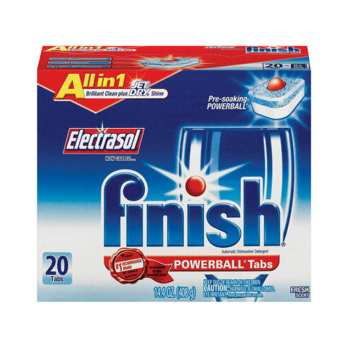Finish 5170077050 Electrasol Automatic Dishwashing Tab, 20-Count