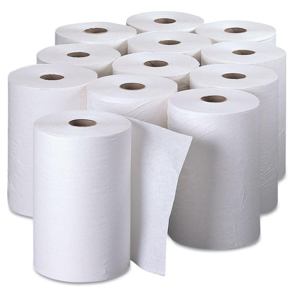 Scott® 01040 Hard Roll Paper Hand Towel, White, 1-Ply,  8" x 800', 12-Pack
