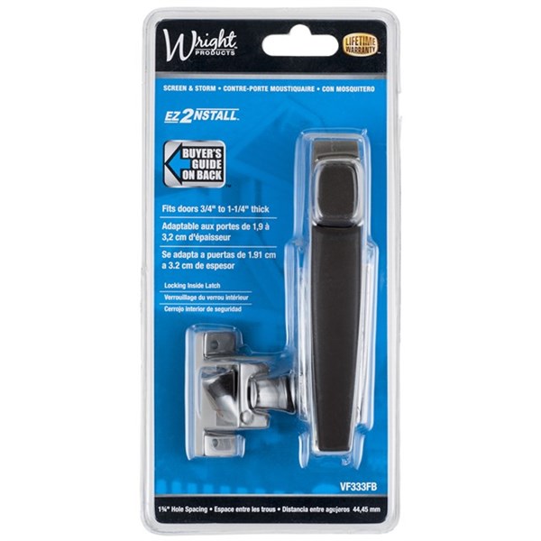Wright Products™ VF333FB Free-Hanging Push Button Latch, Florida Bronze Finish