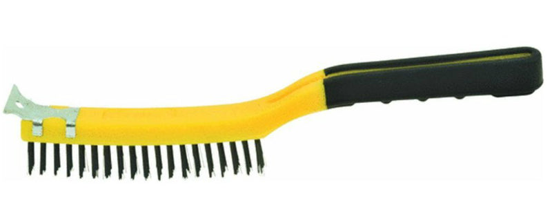 Hyde 46806 Stiff Wire Stripping Brush with Scraper, 1/2" x 5-1/4"