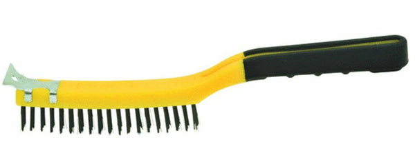 Hyde 46806 Stiff Wire Stripping Brush with Scraper, 1/2" x 5-1/4"