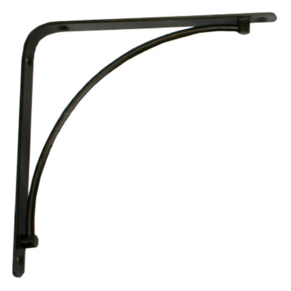 Knape & Vogt® 200M-BLK-6 Manchester Decorative Steel Shelf Bracket, 6'', Black