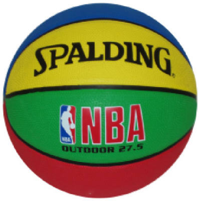 Spalding® 63-750T Junior NBA Basketball, 27.5", Multi Color