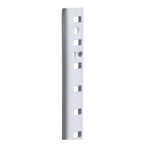 Knape & Vogt PK255-WH-36 Pilaster Strip Standard, 255-Series, 3' x 5/8'', White