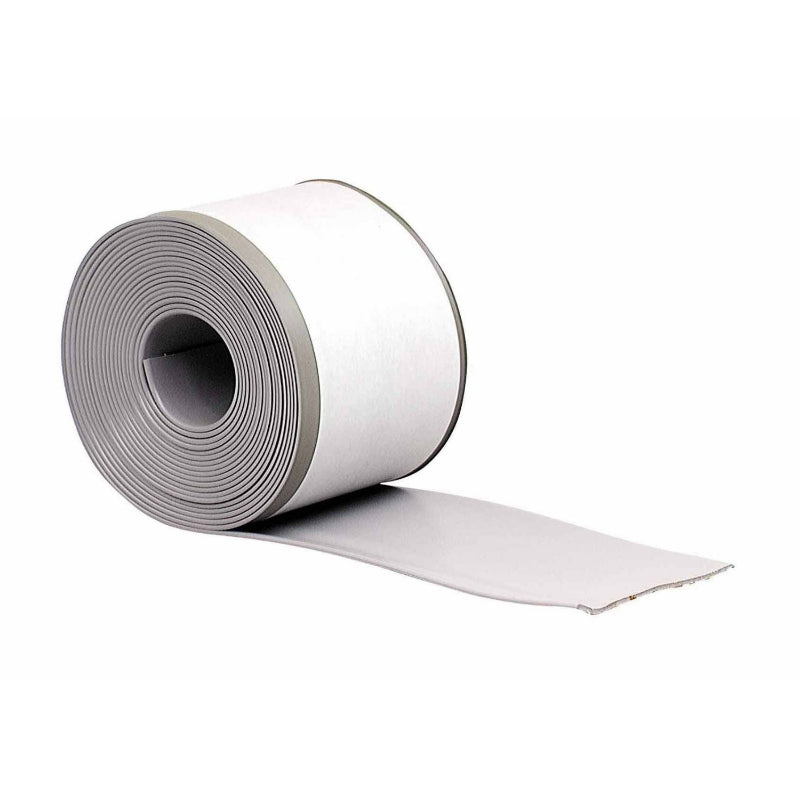 M-D® Building 93245 Adhesive Back Vinyl Cove Wall Base Roll, 4"x20', Silver Gray