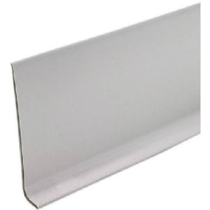 M-D Building 75291 Vinyl Cove Wall Base with Dry Back, 4" x 4', Silver Gray