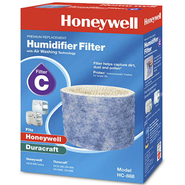 Honeywell HC888V1 Replacement Humidifier Filter, Type C, White