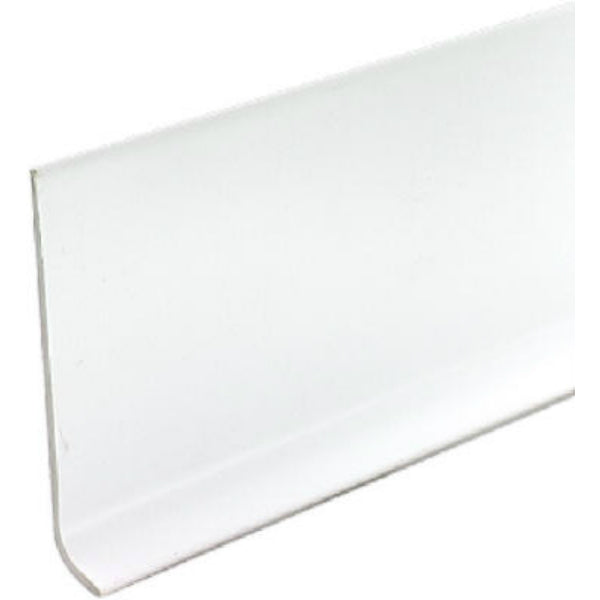 M-D Building 75317 Vinyl Cove Wall Base with Dry Back, 4" x 4', White