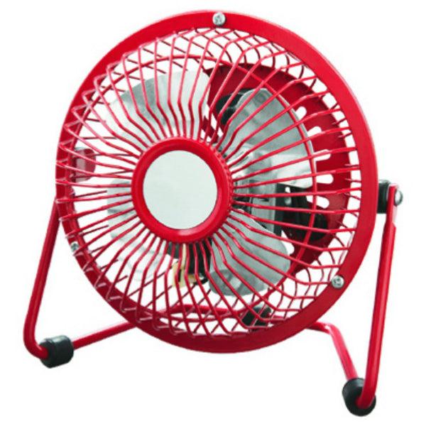 Westpointe FE10-CDR High Velocity Personal Fan, Red, 1-Speed, 4"