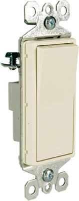 Pass and Seymour TradeMaster Illuminated Decorator Switch, 15A, Light Almond