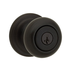 Kwikset® 740J-11P-SMT-CP-K4 Juno Entry Knob Lockset w/ Rekeying, Venetian Bronze