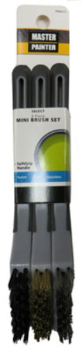 Master Painter AMB Soft Grip Mini Wire Brush Set, 3-Piece