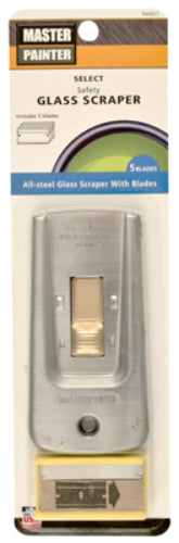 Master Painter GS Steel Safety Glass Scraper with 5-Blades