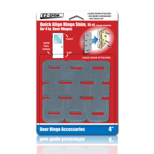 EZ-Shim™ HS400BP Quick Align Hinge Shim for 4" Door Hinges, 15-Count