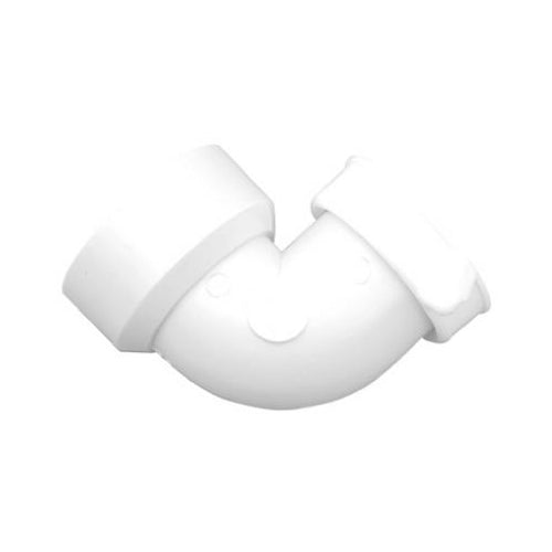 Master Plumber 848-630 90°ree Plastic Kitchen Drain Elbow, 1-1/2" x 1-1/2", White
