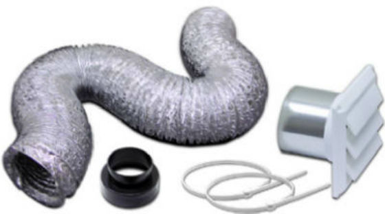 Lambro 480L Bathroon Fan Wall Vent Kit, 4" x 5'
