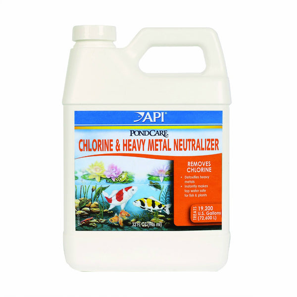 API 141G PondCare Chlorine & Heavy Metal Neutralizer, 32 Oz