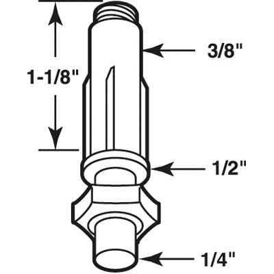 Slide-Co 161107 Bi-Fold Door Bottom Pivot