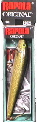 Rapala F09G Floating 09 Rap Lure, Gold, 3.50" Length