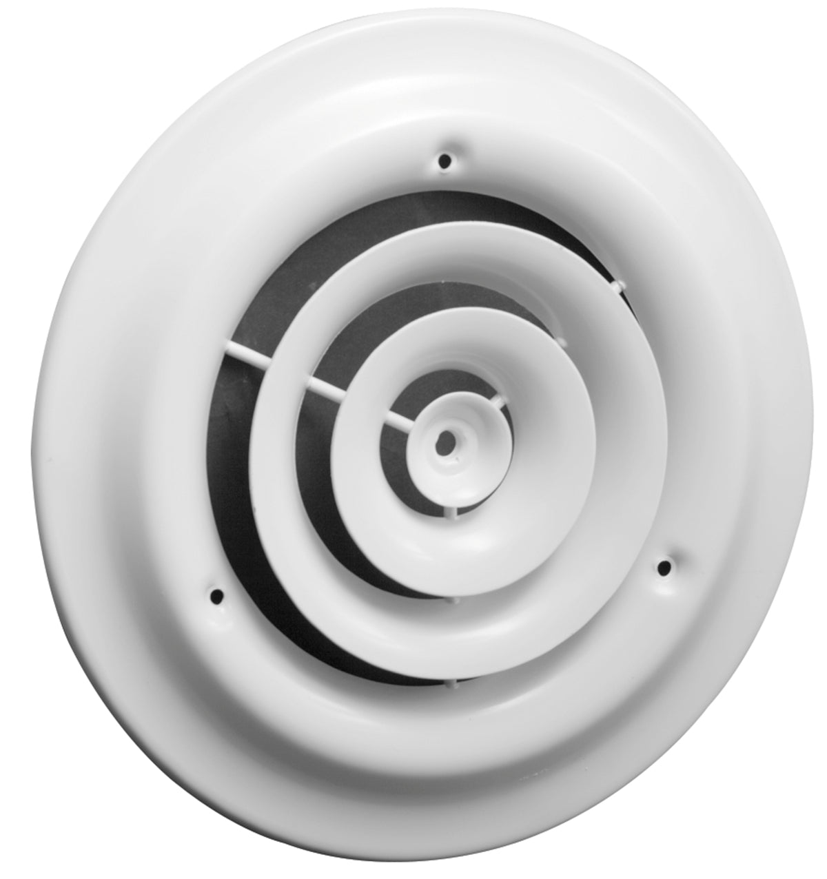 AmeriFlow® 1500W8 Steel Round Ceiling Diffuser, White, 8"