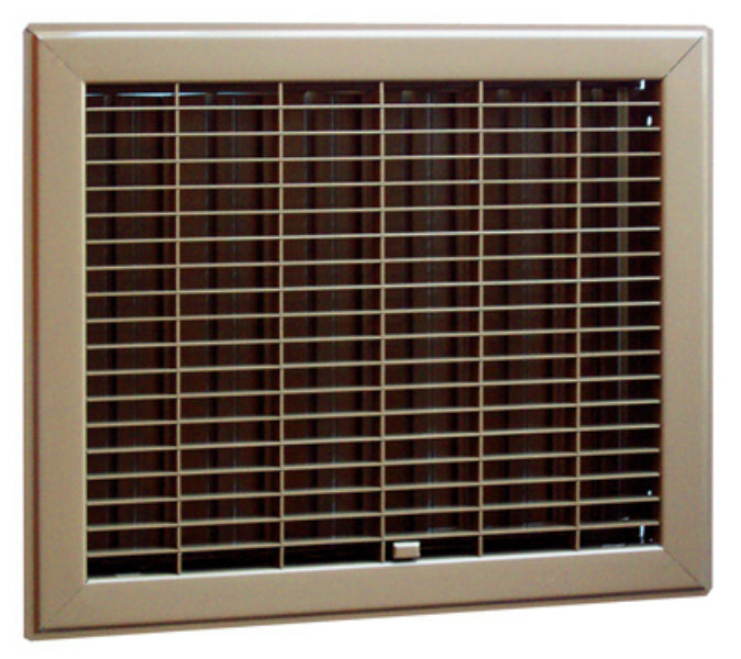 AmeriFlow® 400B8X10 Heavy Duty Steel Gravity Floor Register, Brown, 8" x 10"