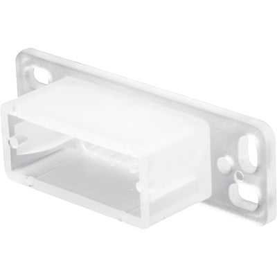 Slide-Co 22842 Reversible Drawer Mounting Bracket, 1-7/16", White Poly